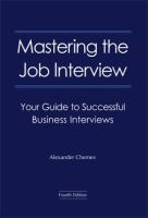 Mastering_the_job_interview